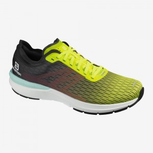 Yellow Men's Salomon Sonic 3 Accelerate Running Shoes | 3512467-EH